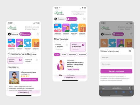 Верба клиник — фрагмент проекта 3