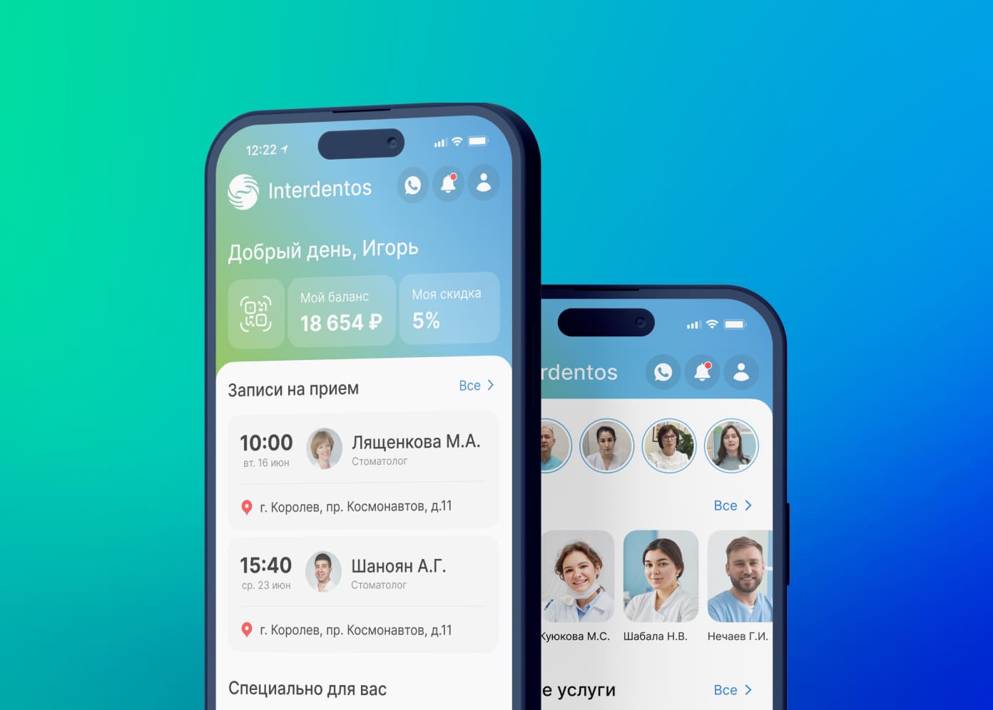 Interdentos — фрагмент проекта 1